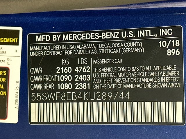 2019 Mercedes-Benz C-Class C 300