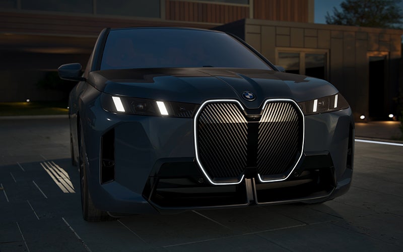 The BMW iX illuminated kidney grille. | BMW of Tallahassee in Tallahassee FL