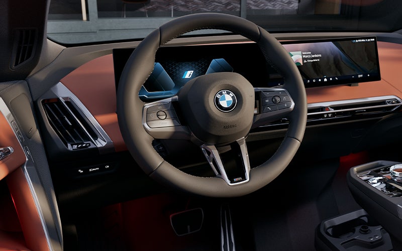 The BMW iX steering wheel. | BMW of Tallahassee in Tallahassee FL