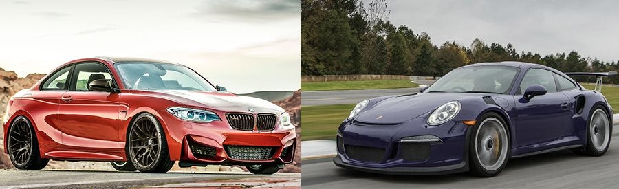 2016 BMW M2 vs Porsche Cayman