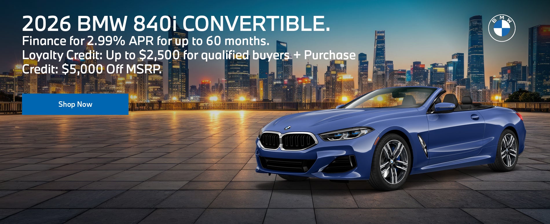 2026 BMW 840i Convertible