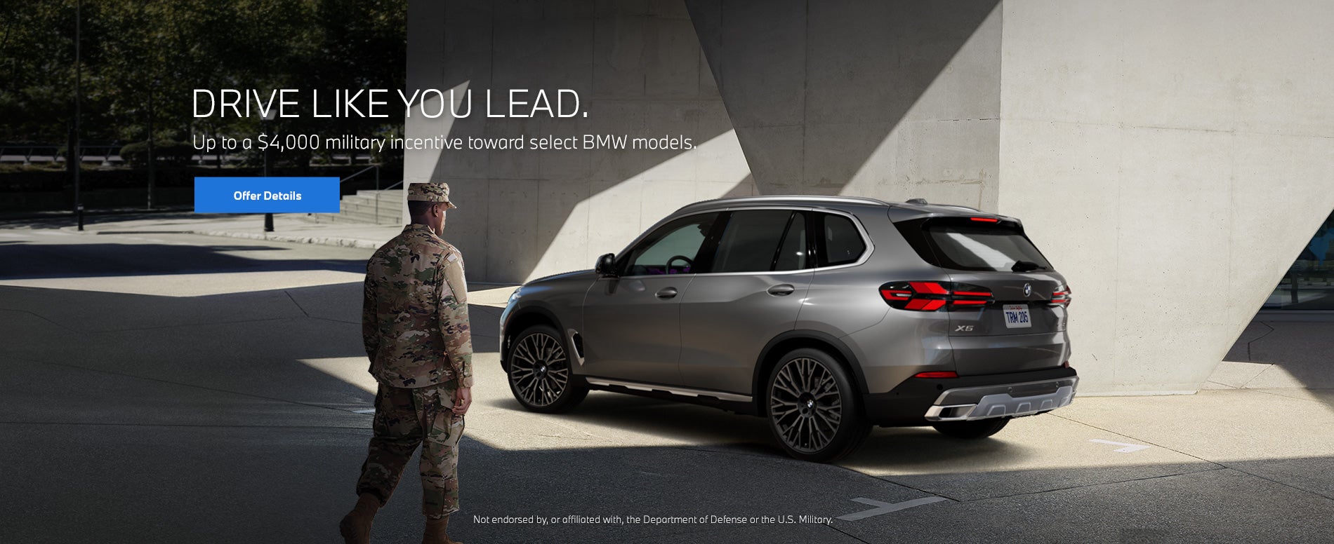 Up to a $5,000 military incentive on select models.